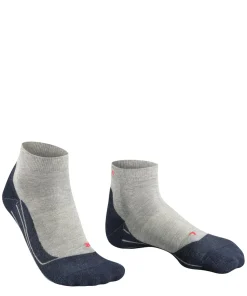 FALKE RU4 Endurance Short heren running sokken kort, grijs (lightgrey)