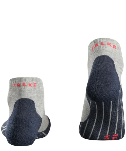 FALKE RU4 Endurance Short heren running sokken kort, grijs (lightgrey)