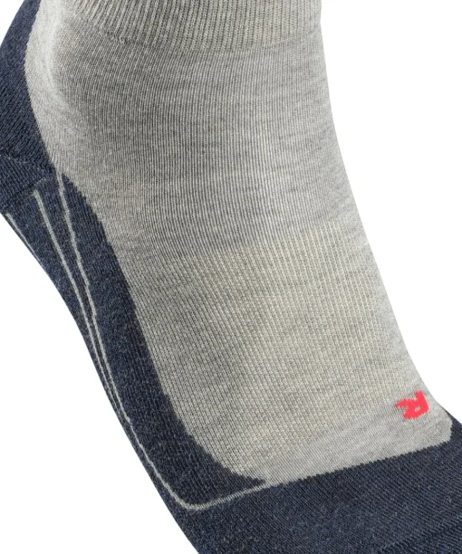 FALKE RU4 Endurance Short heren running sokken kort, grijs (lightgrey)