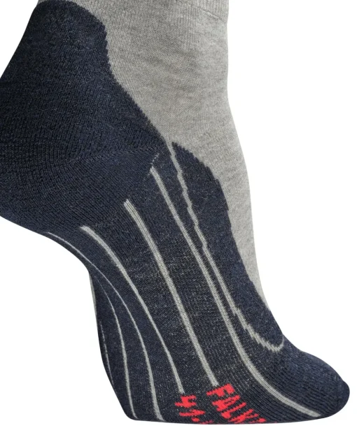 FALKE RU4 Endurance Short heren running sokken kort, grijs (lightgrey)