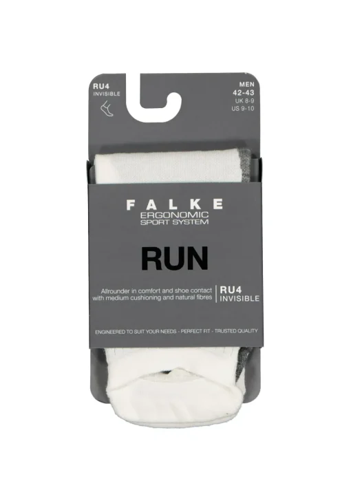 FALKE RU4 invisible heren hardoopsokken, wit (white-mix)