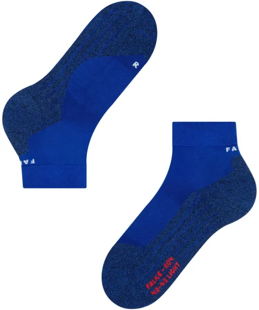 FALKE RU4 Light Performance Short heren running sokken kort, middenblauw (athletic blue)