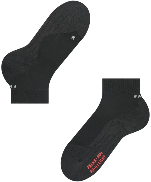 FALKE RU4 Light Performance Short heren running sokken kort, zwart (black-mix)