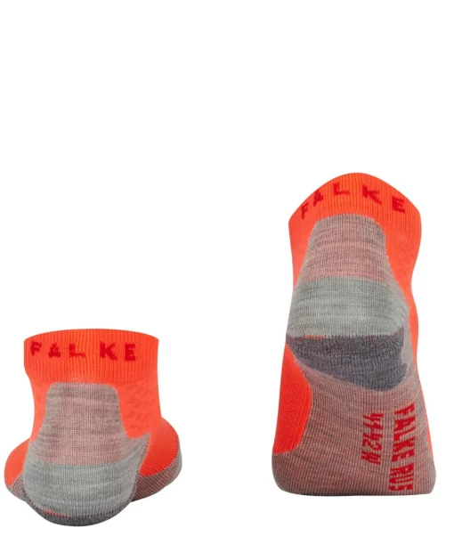 FALKE RU5 Race Short dames running sokken, neon rood (neon red)