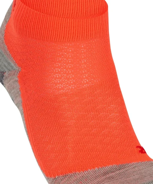 FALKE RU5 Race Short dames running sokken, neon rood (neon red)