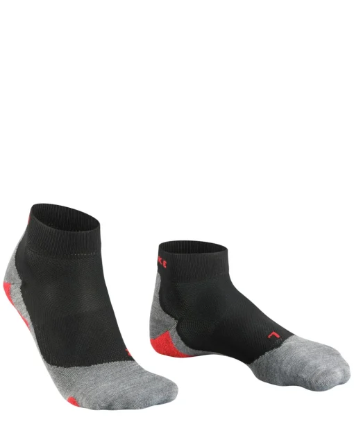 FALKE RU5 Race Short heren running sokken kort, zwart (black-mix)