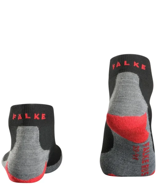 FALKE RU5 Race Short heren running sokken kort, zwart (black-mix)