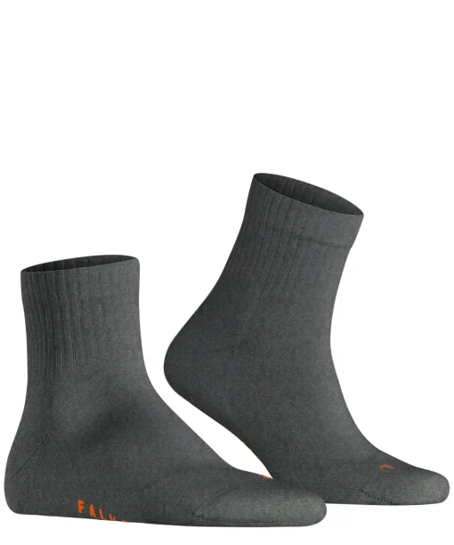 FALKE Run Rib unisex sokken kort, donkergrijs (dark grey)