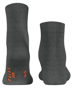 FALKE Run Rib unisex sokken kort, donkergrijs (dark grey)