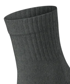 FALKE Run Rib unisex sokken kort, donkergrijs (dark grey)