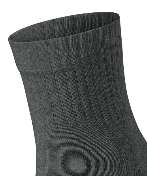 FALKE Run Rib unisex sokken kort, donkergrijs (dark grey)