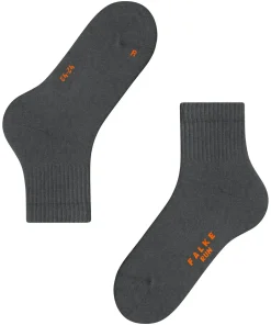 FALKE Run Rib unisex sokken kort, donkergrijs (dark grey)