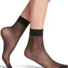 FALKE Seidenglatt 15 DEN dames sokjes, zwart (black)
