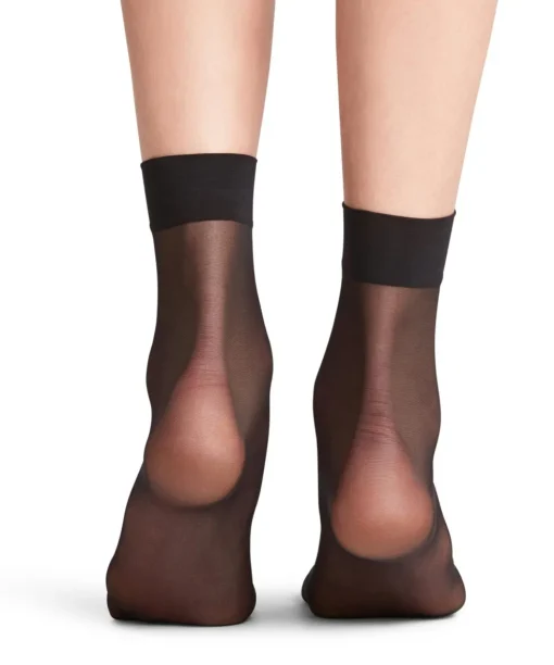 FALKE Seidenglatt 15 DEN dames sokjes, zwart (black)