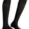 FALKE Sensitive Berlin dames kniekousen, zwart (black)