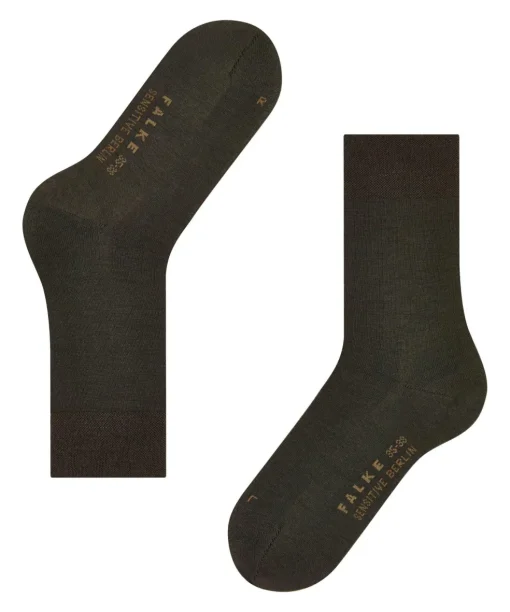FALKE Sensitive Berlin damessokken, bruin (dark brown)