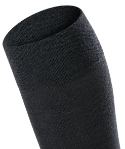 FALKE Sensitive Berlin dames kniekousen, donkerblauw (dark navy)