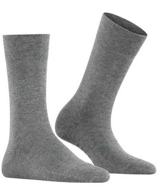 FALKE Sensitive London damessokken, grijs (light greymel.)