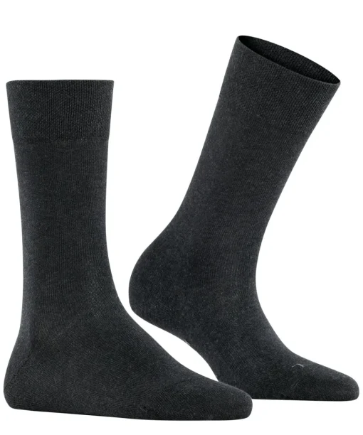 FALKE Sensitive London damessokken, antraciet grijs (anthra.mel)