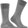 FALKE Sensitive Malaga herensokken, grijs (steel mel.)