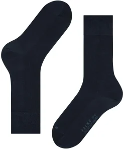 FALKE Sensitive Malaga herensokken, blauw (dark navy)
