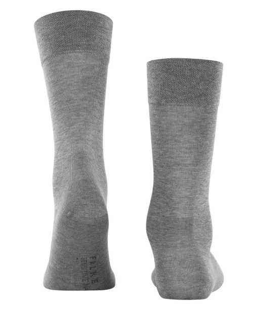 FALKE Sensitive Malaga herensokken, grijs (steel mel.)