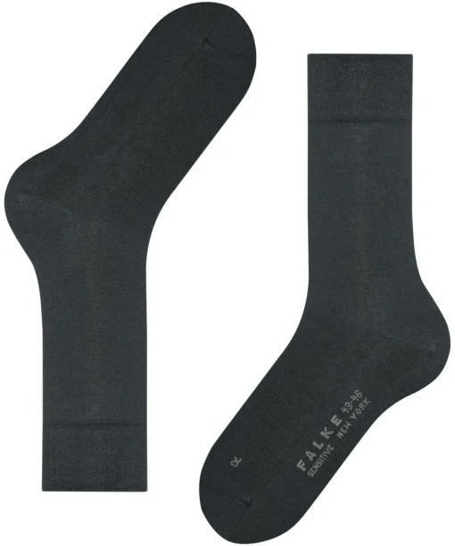 FALKE Sensitive New York herensokken, antraciet grijs (anthracite)