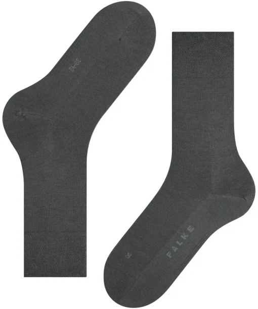 FALKE Sensitive New York herensokken, antraciet grijs (anthracite)
