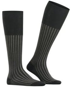FALKE Shadow heren kniekousen, grijs (grey-white)