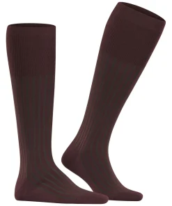 FALKE Shadow heren kniekousen, donkerrood (rioja)