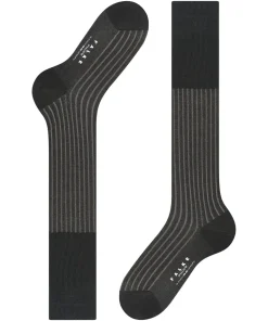 FALKE Shadow heren kniekousen, grijs (grey-white)