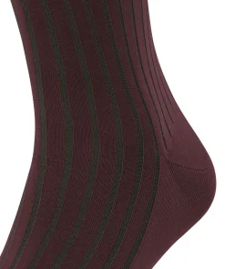 FALKE Shadow heren kniekousen, donkerrood (rioja)