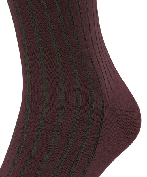 FALKE Shadow heren kniekousen, donkerrood (rioja)