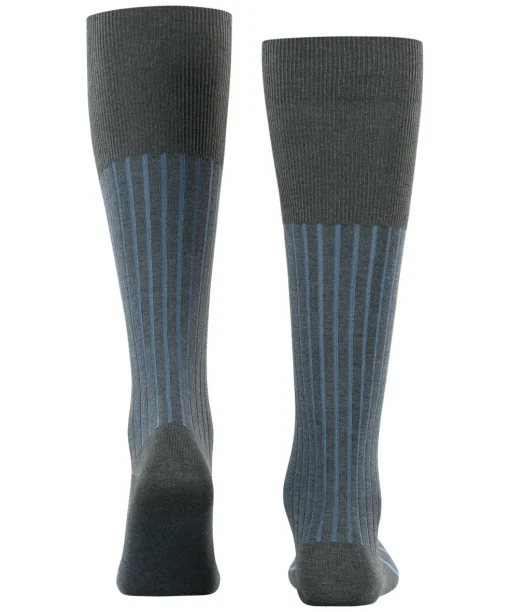 FALKE Shadow heren kniekousen, antraciet (anthracite mel.)