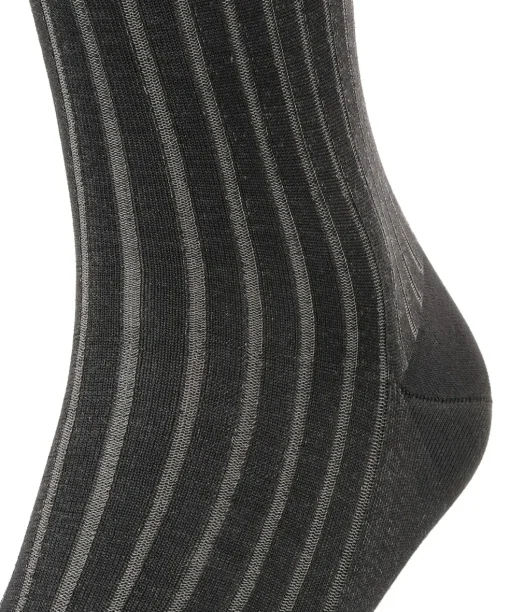 FALKE Shadow heren kniekousen, grijs (grey-white)