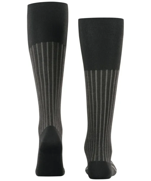 FALKE Shadow heren kniekousen, grijs (grey-white)