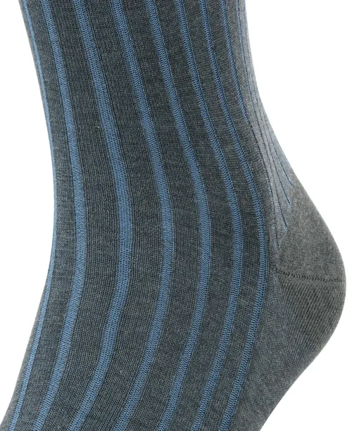 FALKE Shadow heren kniekousen, antraciet (anthracite mel.)