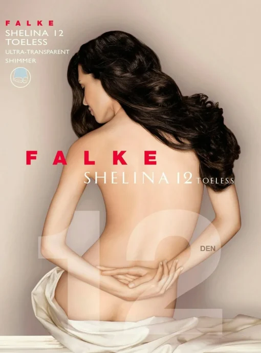 FALKE Shelina Toeless 12 DEN dames panty, espresso