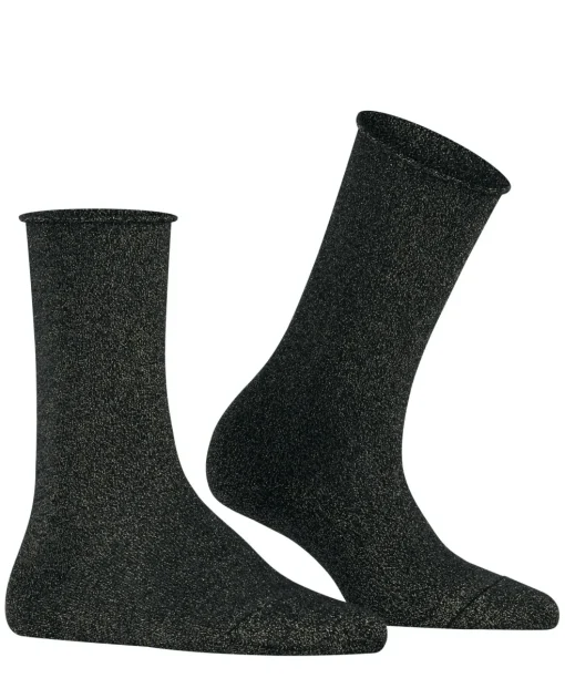 FALKE Shiny damessokken, zwart (black)