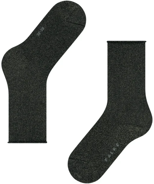 FALKE Shiny damessokken, zwart (black)