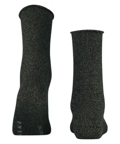 FALKE Shiny damessokken, zwart (black)