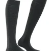 FALKE Softmerino dames kniekousen, antraciet grijs (anthra.mel)