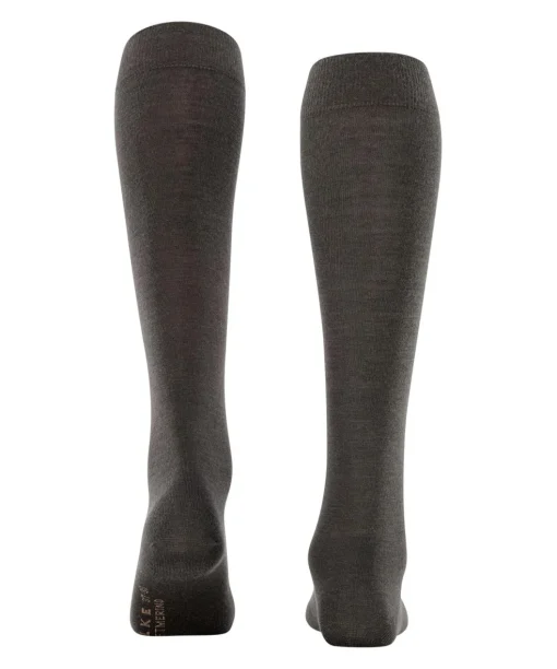 FALKE Softmerino dames kniekousen, bruin (dark brown)
