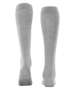 FALKE Softmerino dames kniekousen, grijs (light grey mel.)
