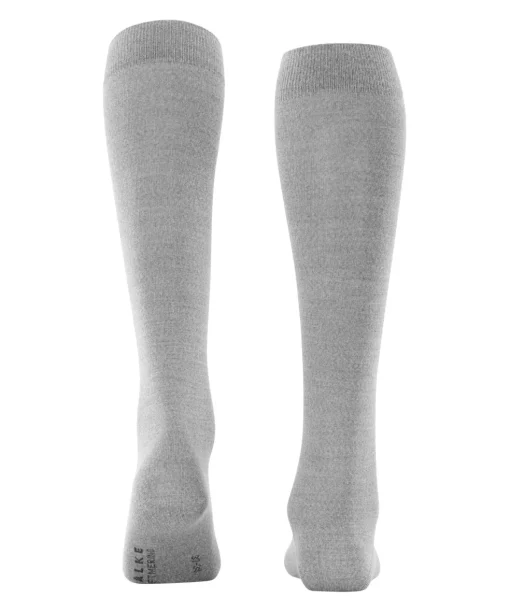 FALKE Softmerino dames kniekousen, grijs (light grey mel.)