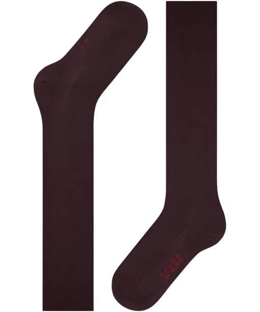 FALKE Softmerino dames kniekousen, donkerrood (barolo)