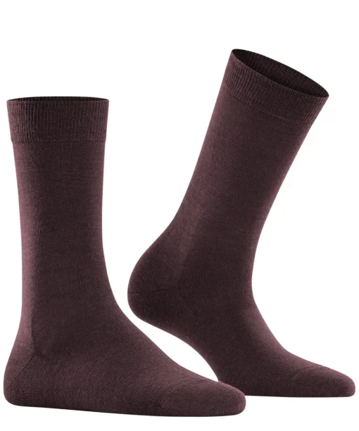 FALKE Softmerino damessokken, donkerrood (barolo)