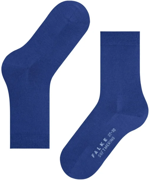 FALKE Softmerino damessokken, kobaltblauw (imperial)