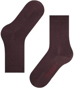 FALKE Softmerino damessokken, donkerrood (barolo)