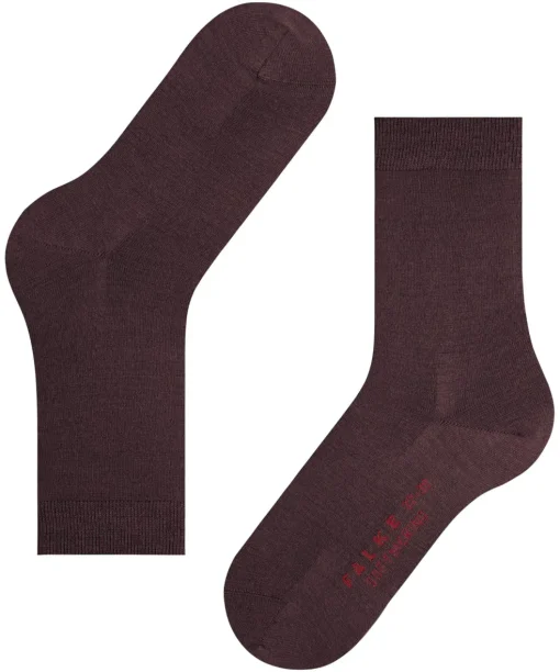 FALKE Softmerino damessokken, donkerrood (barolo)